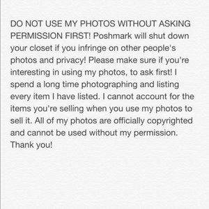 Please do not use my photos to sell your items